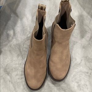 Taupe Chelsea Booties - Slip-On Ankle Boots